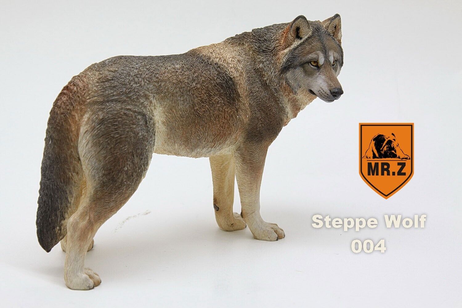 Exquisite Steppe wolf Hand Painted Resin Figurine Statue 1:6 simulation model