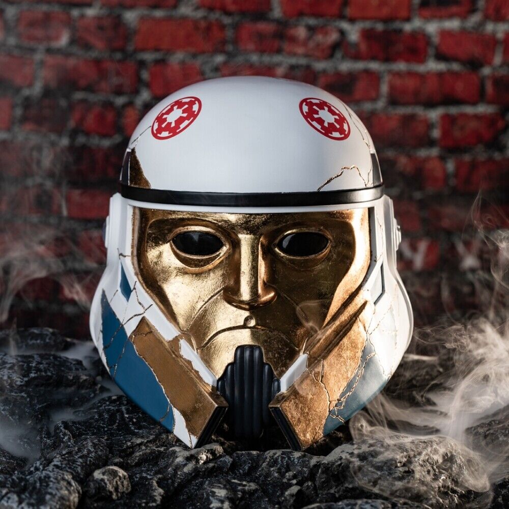Xcoser Star Wars Ahsoka Captain Enoch Helmet Mask Cosplay Props Replicas Resin 