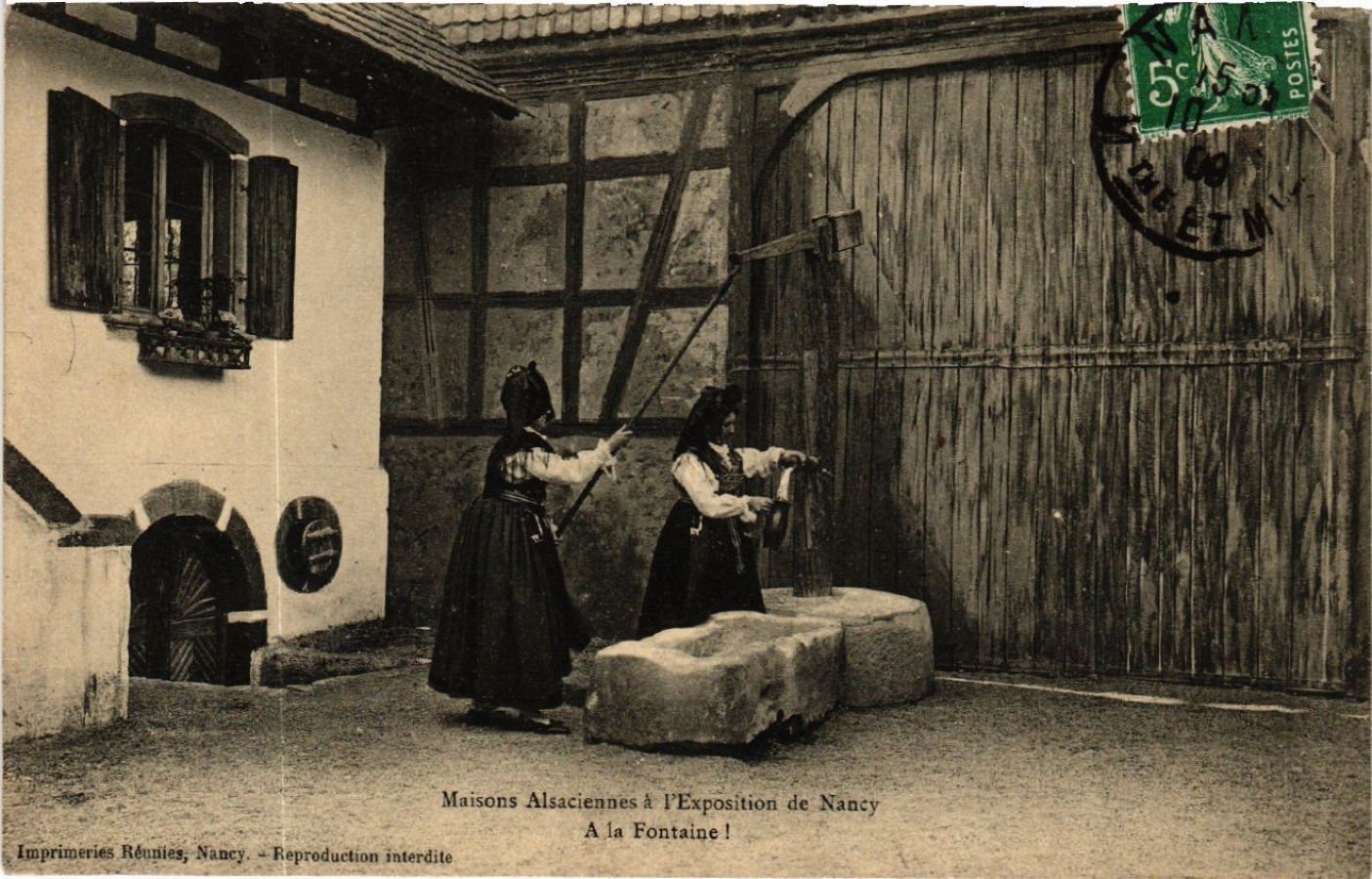 CPA Maison Alsaciennes at the Exhibition of NANCY (477953)