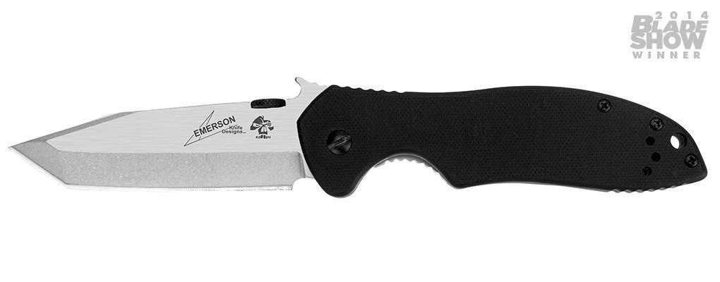 Kershaw Emerson CQC-7K Black G10 Handle Tanto Blade Pocket Knife with Wave 6034T