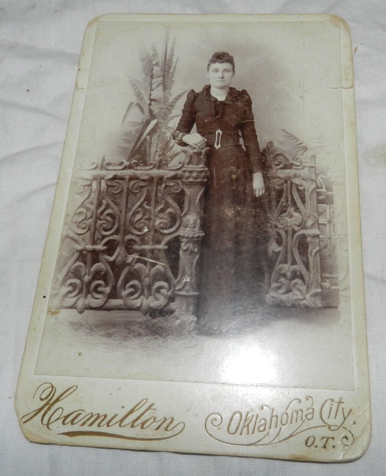 Vintage Cabinet Card Photograph of Woman - Armina Hunt Austian 1875-1956