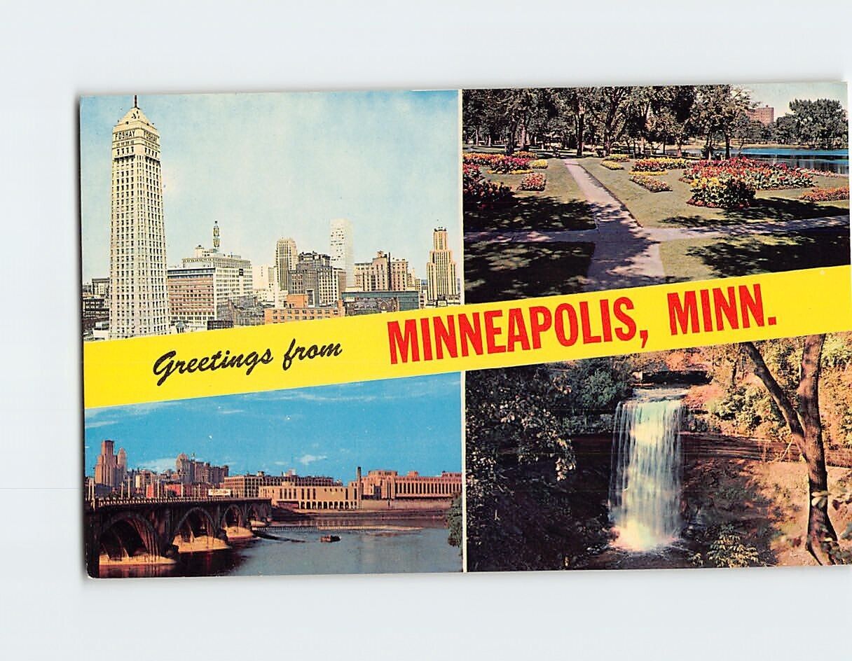 Postcard Greetings from Minneapolis Minnesota USA