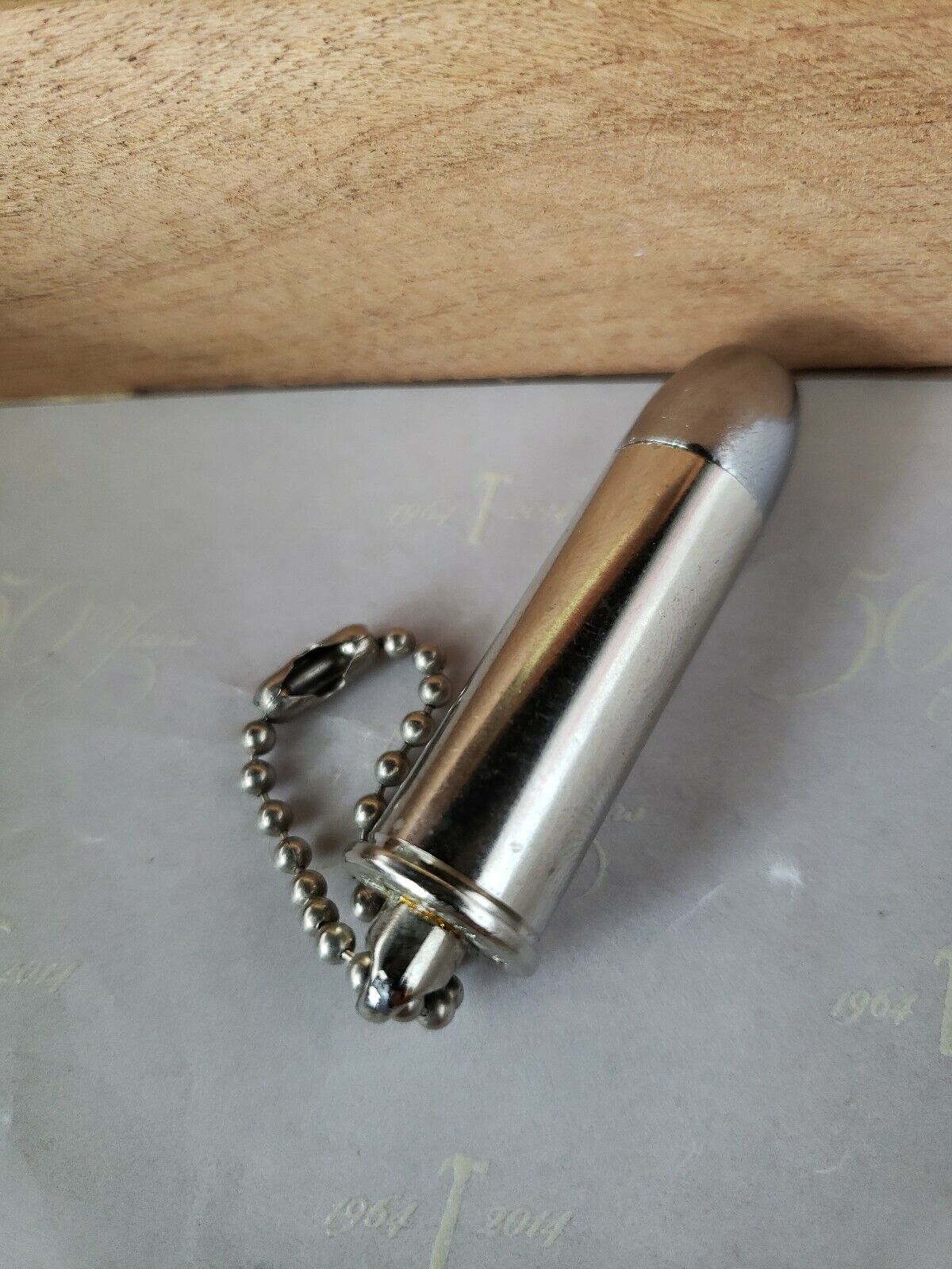 NEVER USED  Antique 44 Rem Mag W-W Super Cigar Punch Bullet Hole Keychain VIRGIN