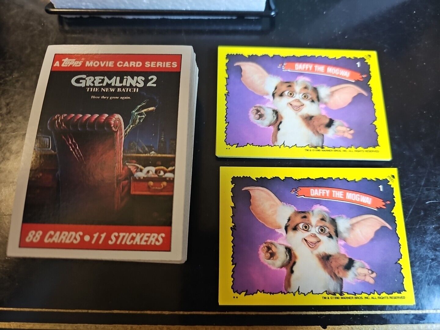 1990 Topps Gremlins 2 The New Batch Complete Card Set (1-88) & Sticker Set A & B