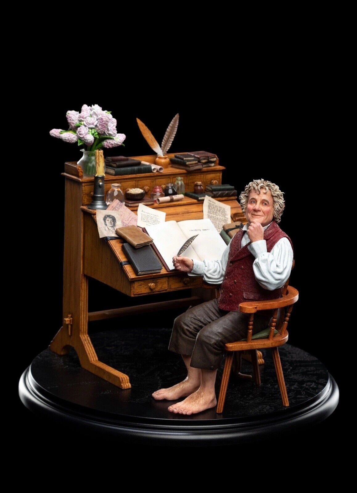 Bilbo Baggins at Desk Statue 1:6 Lord of the Rings Weta *New In Box*