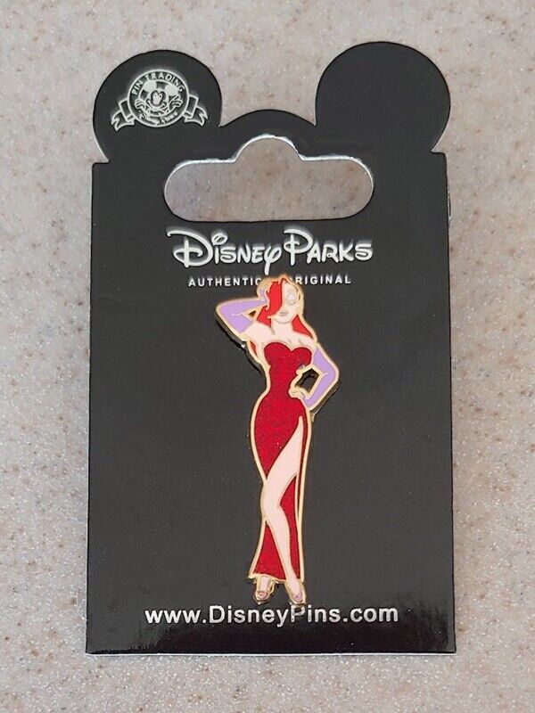 Disney Pin #40313 Jessica Rabbit Standing Posing in a red glitter dress