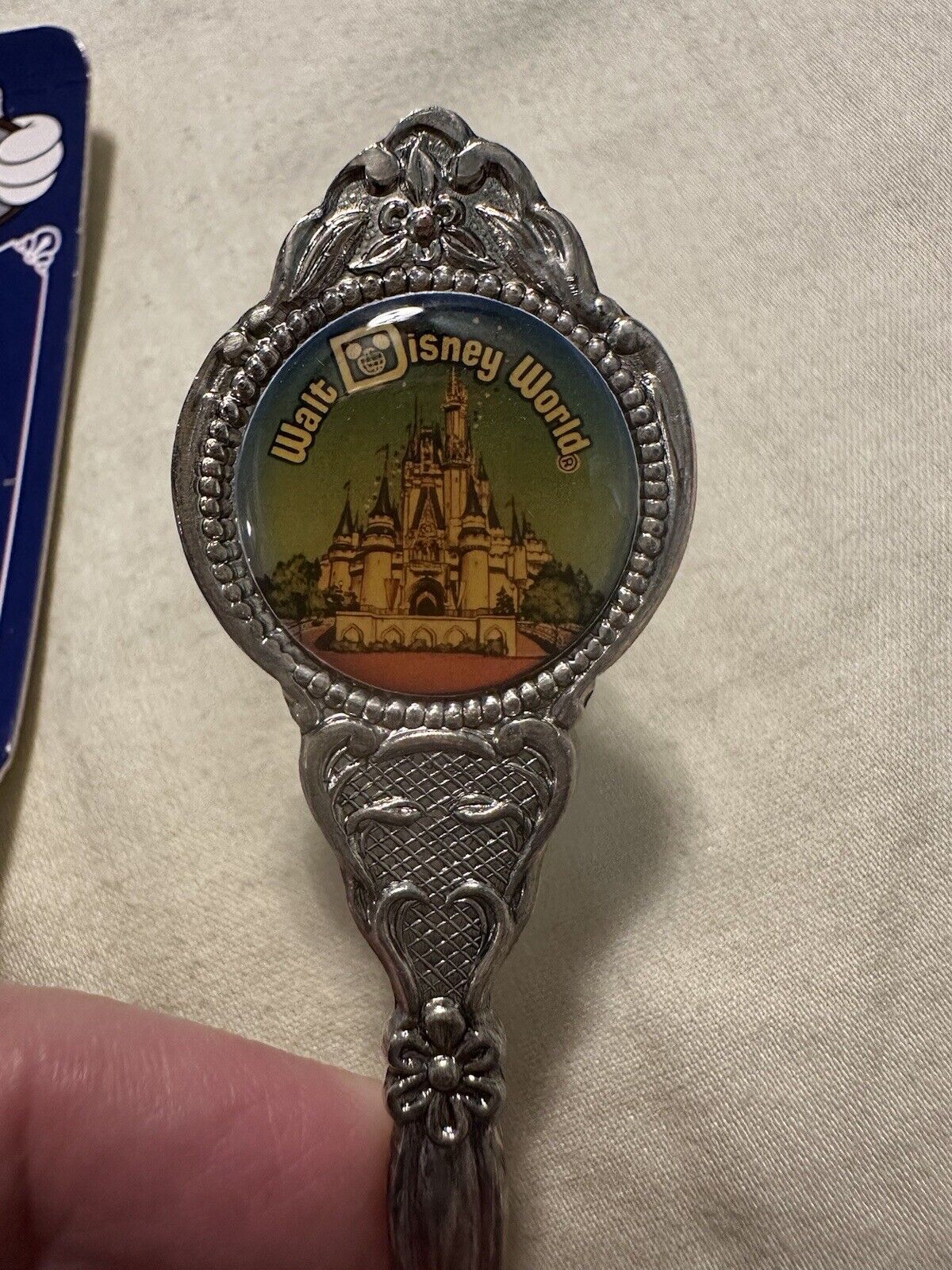 Vintage Walt Disney World Castle Collectors Spoon Silver Plated Made In Holland