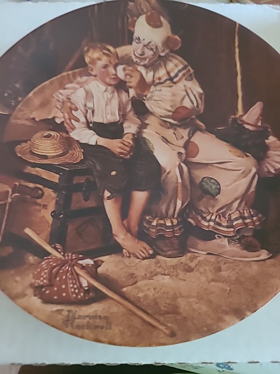 Norman Rockwell “Sharing a Smile” Limited Edition 8.5in Plate Knowles 1999