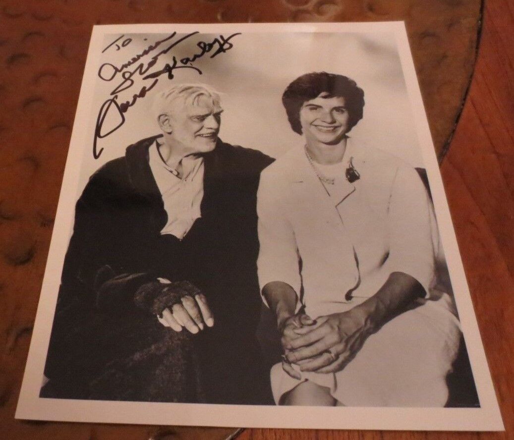 Sara Karloff signed autographed photo daughter of Boris -- Frankenstein / Mummy