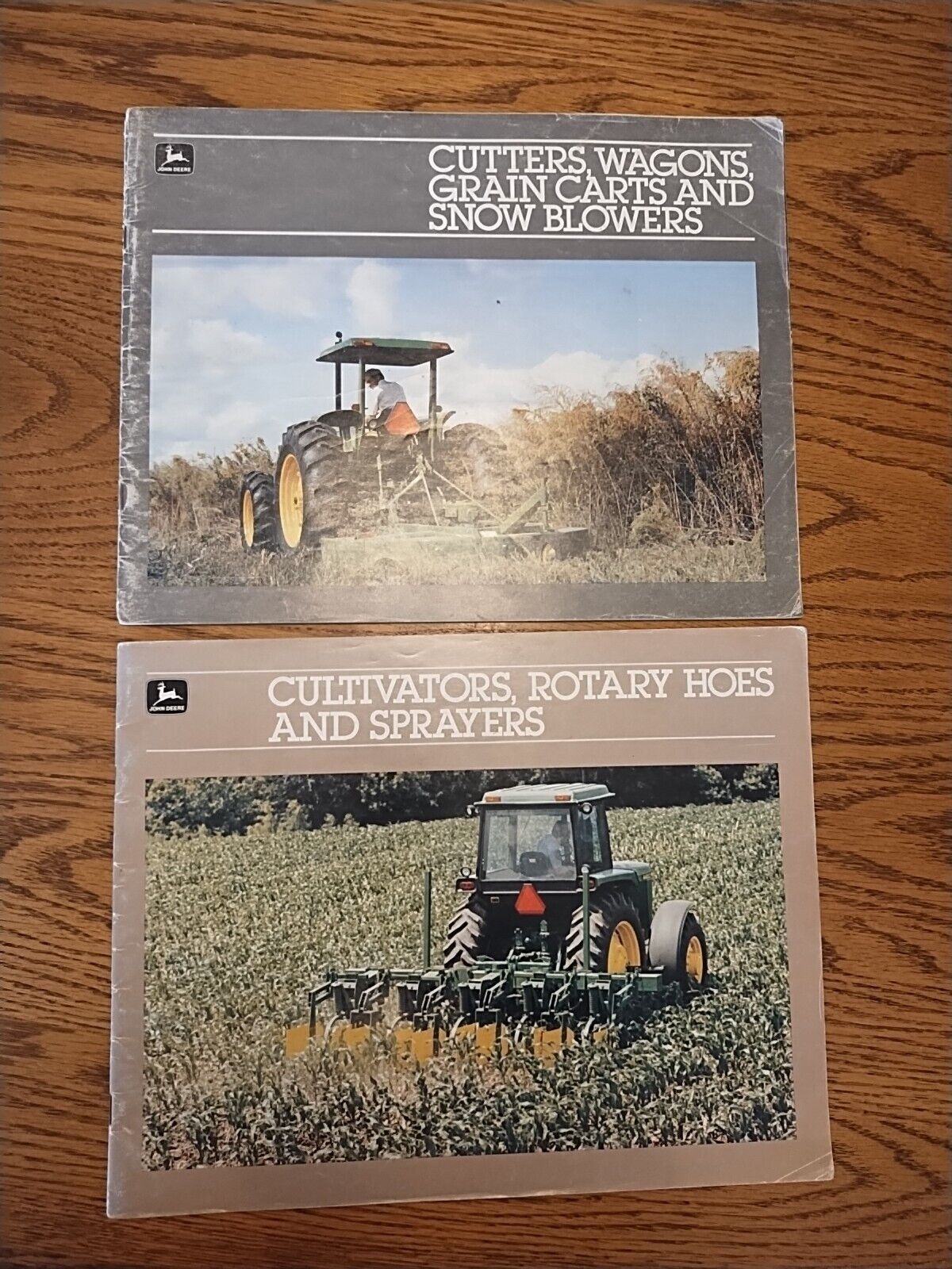 2 John Deere Cutter Wagon Grain Cart Snow Blower Cultivator Rotary Hoe  Brochure