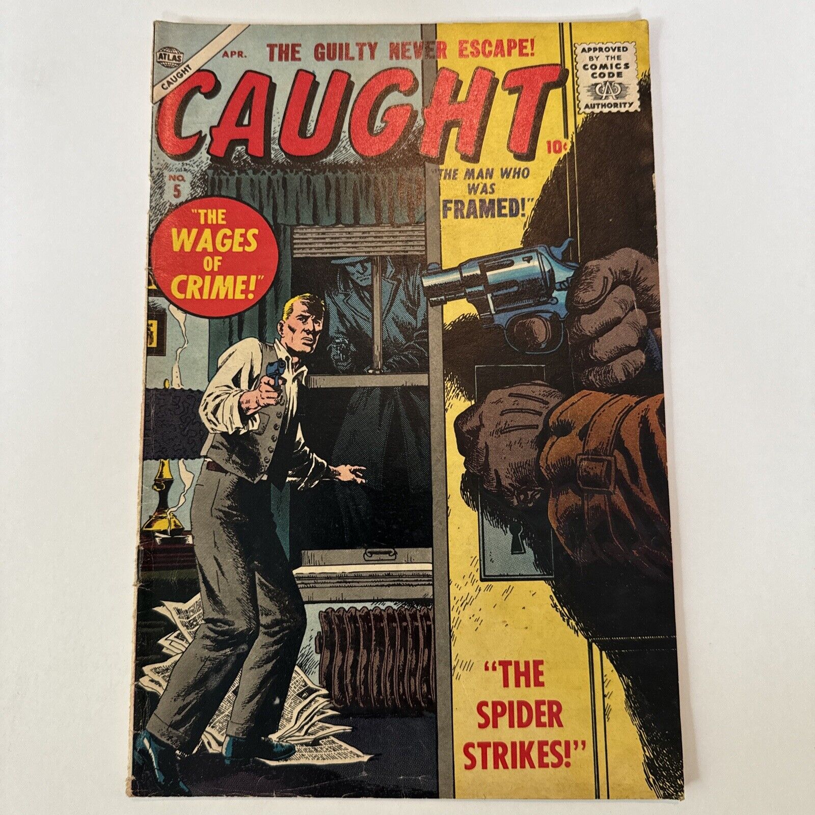Caught # 5 | Crime | Silver Age Atlas / Marvel Comics 1957 | VG-