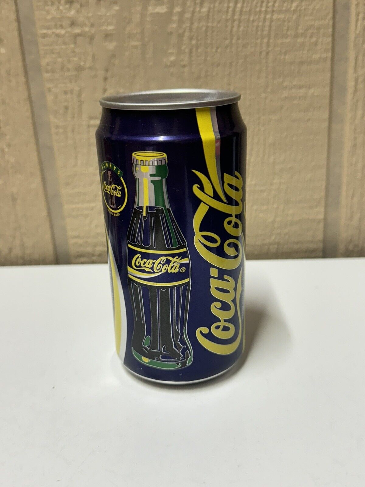 Coca Cola Can Very RARE Prototype Test Can Purple Gold Australia