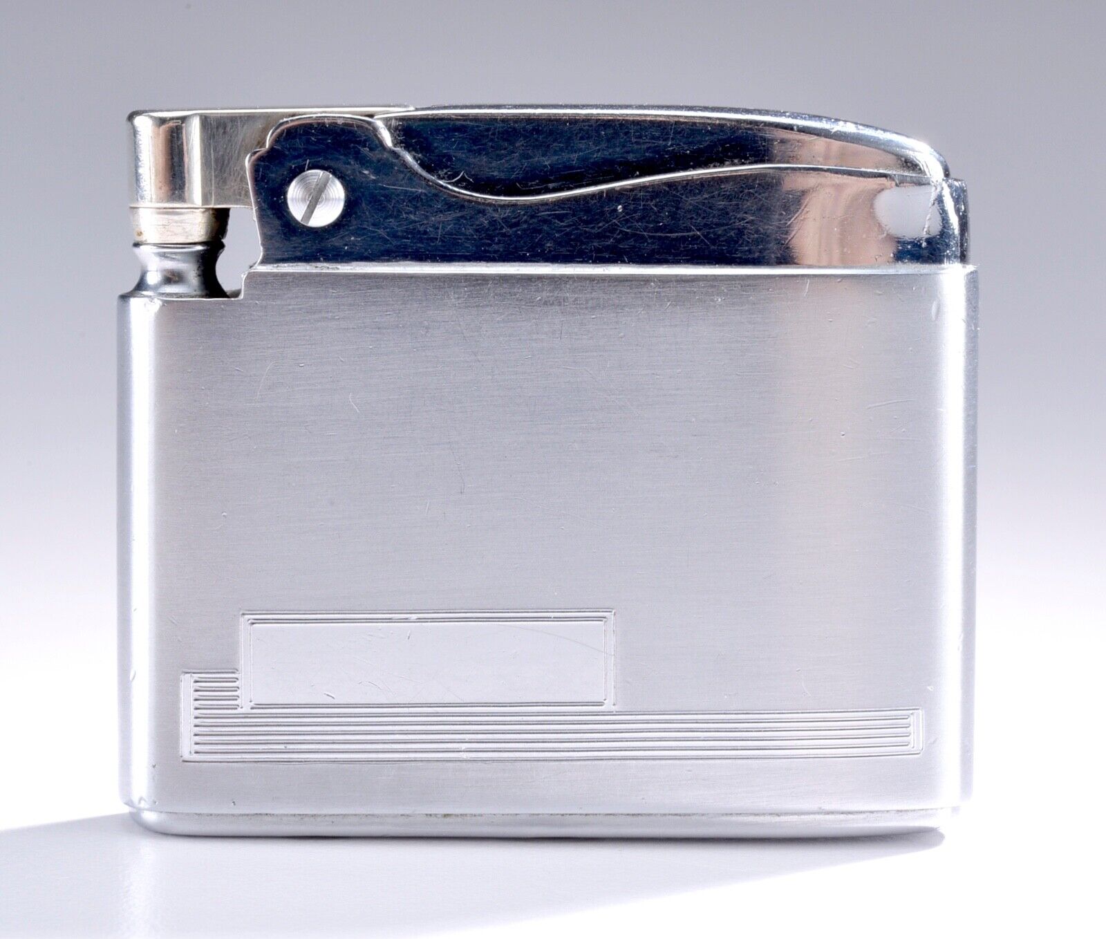 Vintage Ronson Adonis 1950’s Partial Sterling Silver Lighter - MCM Mid Century