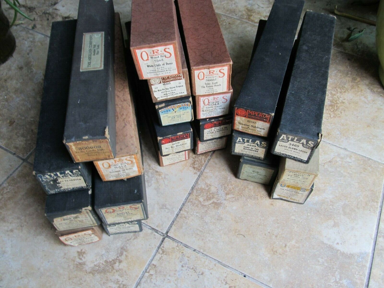 LG Lot, 20 PLAYER PIANO ROLLS, ALL WWII Popular Classic Patriotic Military Songs