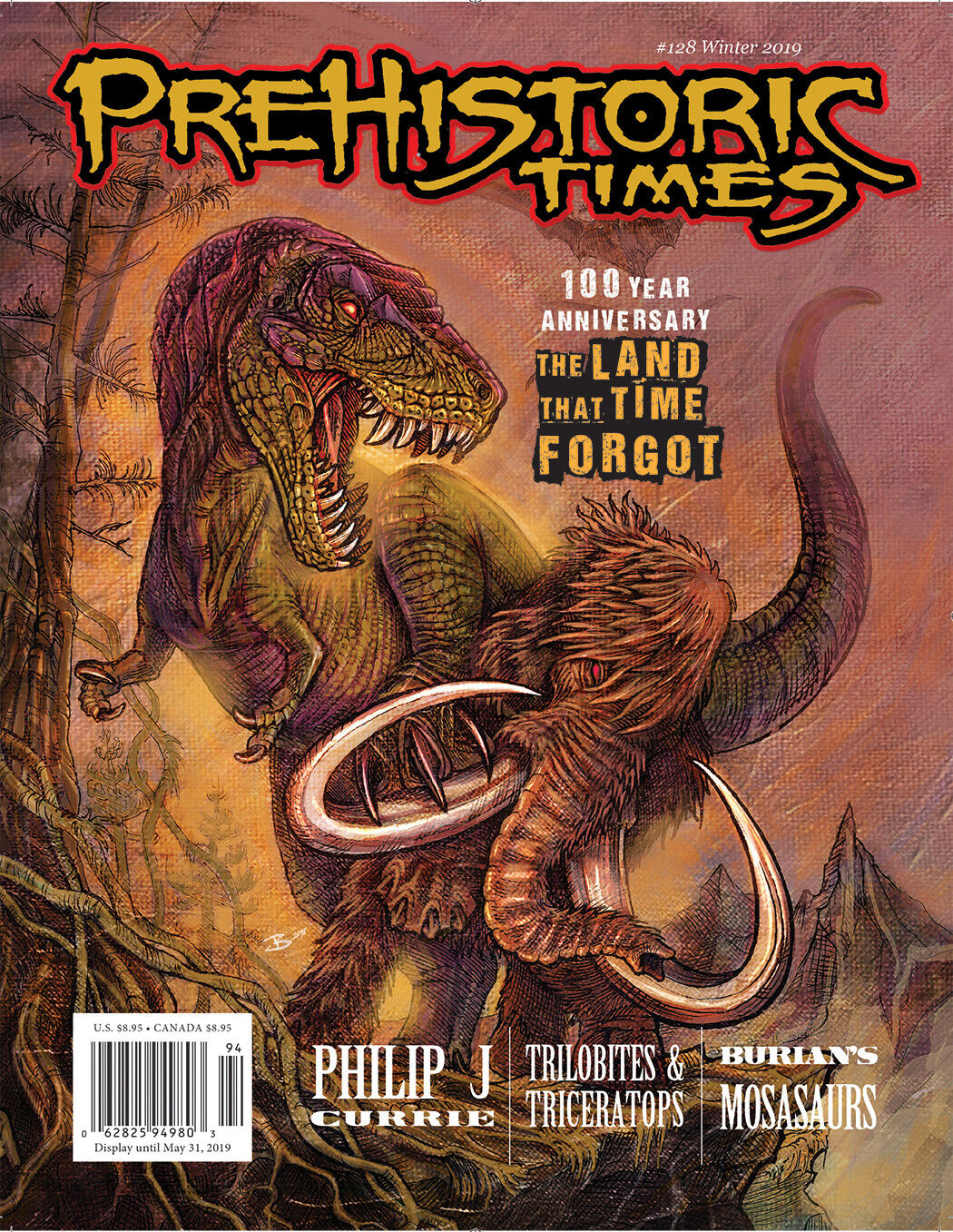NEW #128 Issue Prehistoric Times dinosaur magazine PT Winter 2019 v