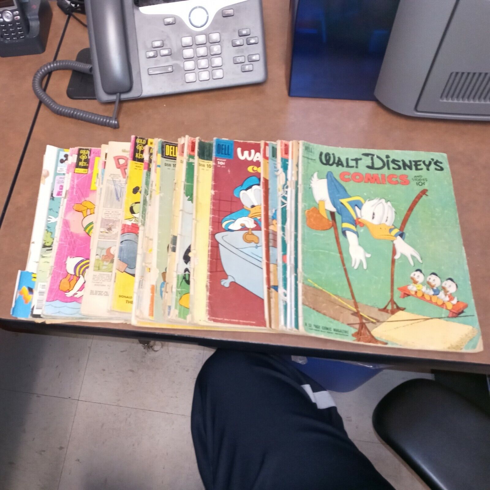 Walt Disney's Comics And Stories 25 Issue Silver Bronze Age Dell Comics Lot Run