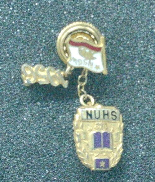 10K NSGW Enameled Membership Pin - Native Sons of the Golden West NUHS Lot