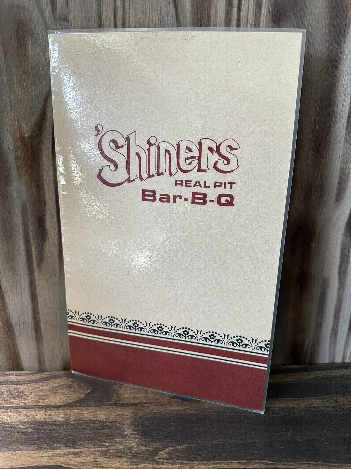 Shiner's Real Pit BBQ Restaurant Menu VINTAGE Newport, Tennessee