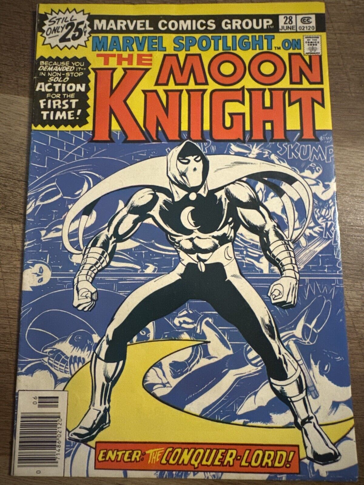 Marvel Spotlight 28.  1st Solo Moon Knight 6.5-7.0 Great Looking Key
