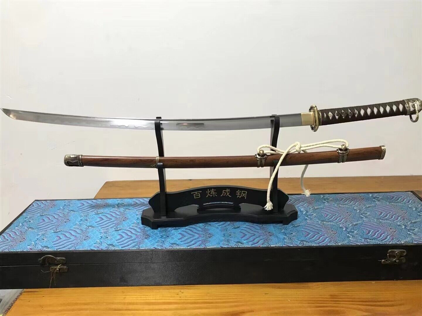 Japanese 98Type Army Samurai Sword Katana Sharp Folded Steel Clay Tempered