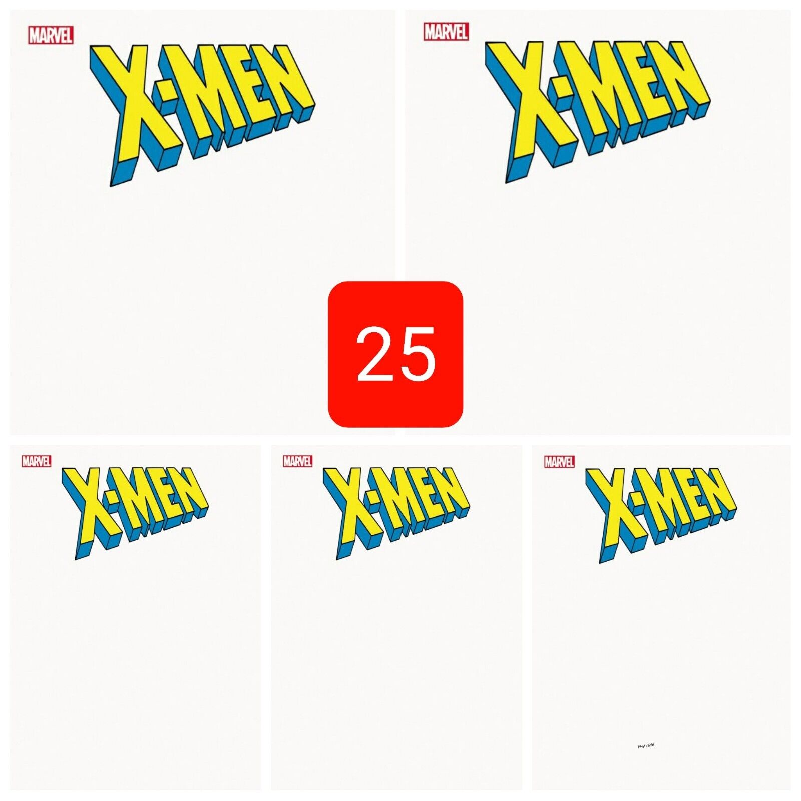 25 Pack X-Men #1 Blank Sketch Variant PRESALE 7/10 Marvel Comics 2024