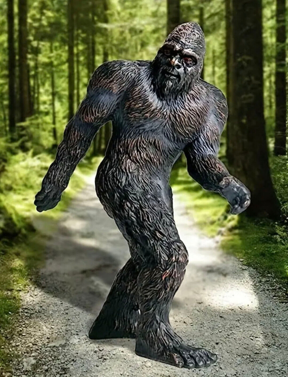 Realistic 4-3/4 Inches Tall Bigfoot (Sasquatch) Hard Resin Figurine