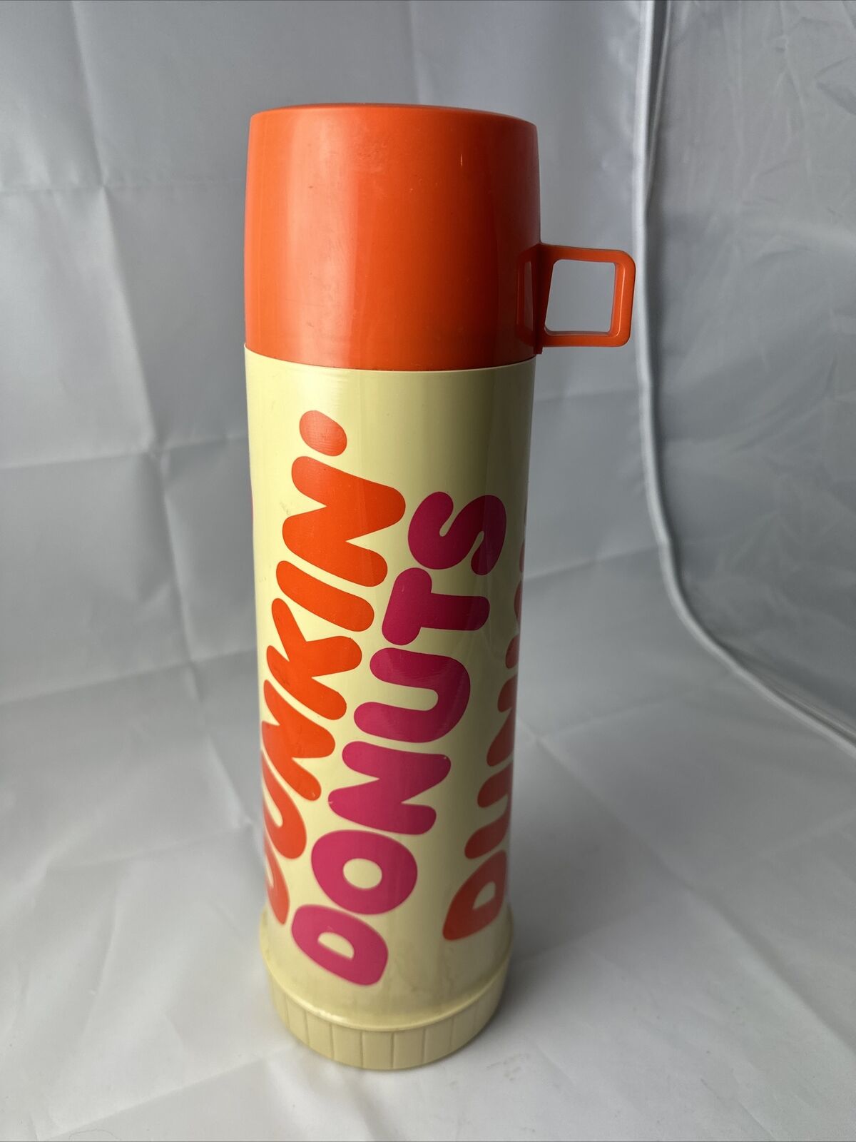 Vintage 1980's Dunkin Donuts 24oz Metal Thermos w/Glass Liner USA  MADE 