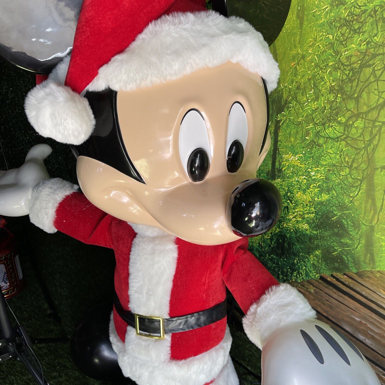 mickey santa animatronics 4 Foot Disney Mickey Mouse