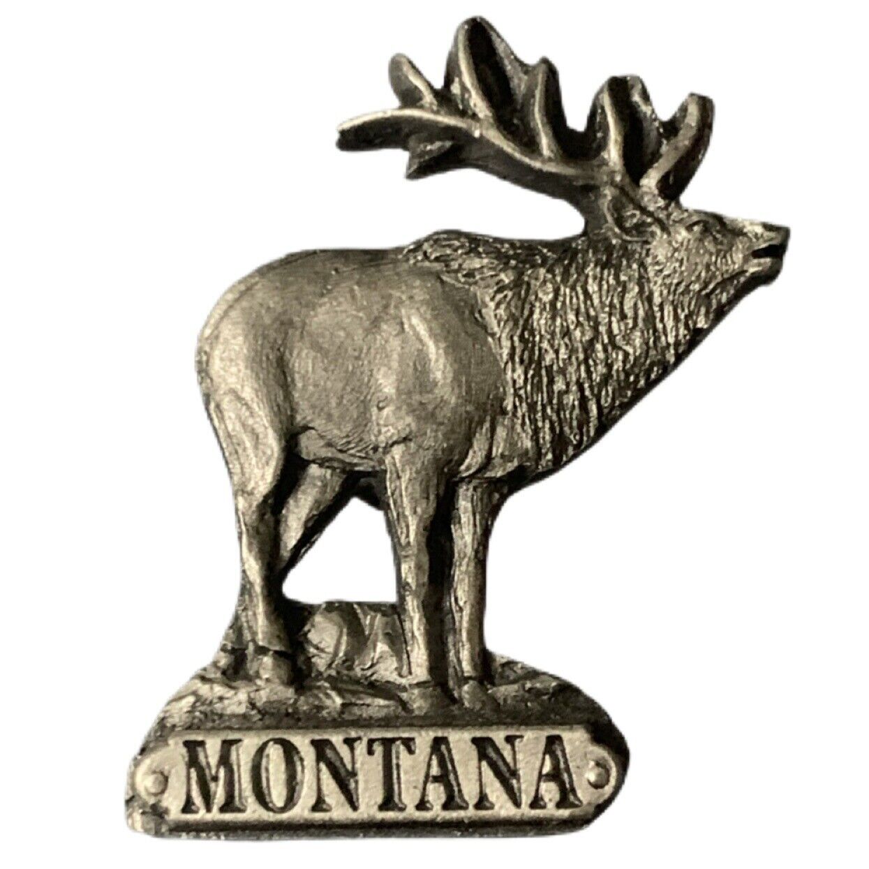Vintage Montana Elk Travel Souvenir Pin