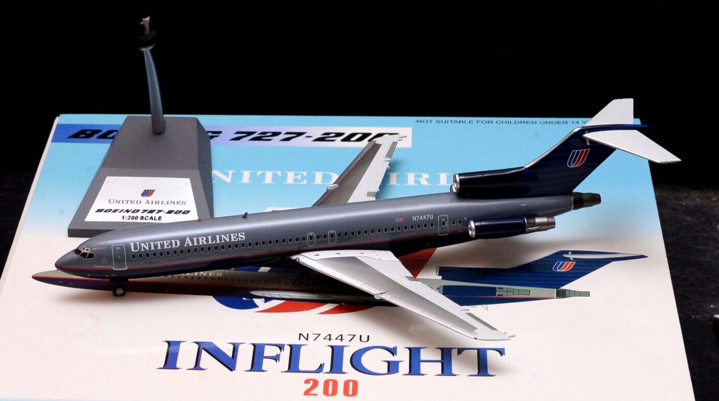 Inflight 200 UNITEDAirlines Boeing 727-200 N7447U IF722UA7447