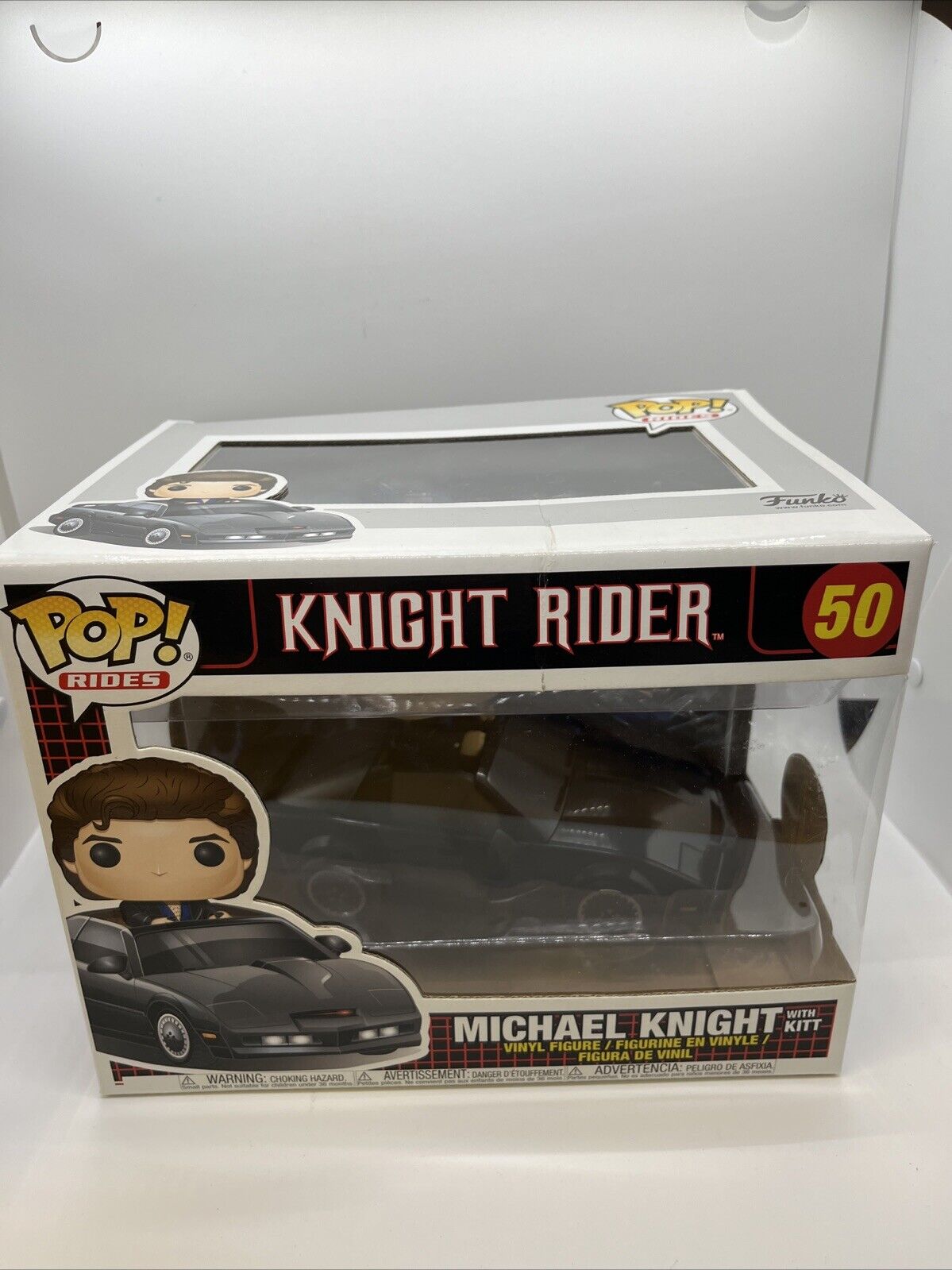 Funko Pop Rides: Knight Rider - Michael Knight #50 With KITT 80s