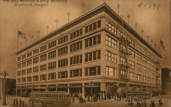 Portland,OR Olds,Wortmand & King Building Mitchell Oregon Antique Postcard