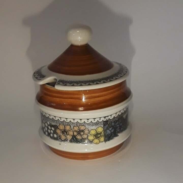 Goebel Burgund Sugar Bowl, Vintage Collectible Bavaria, W. Germany 506-2