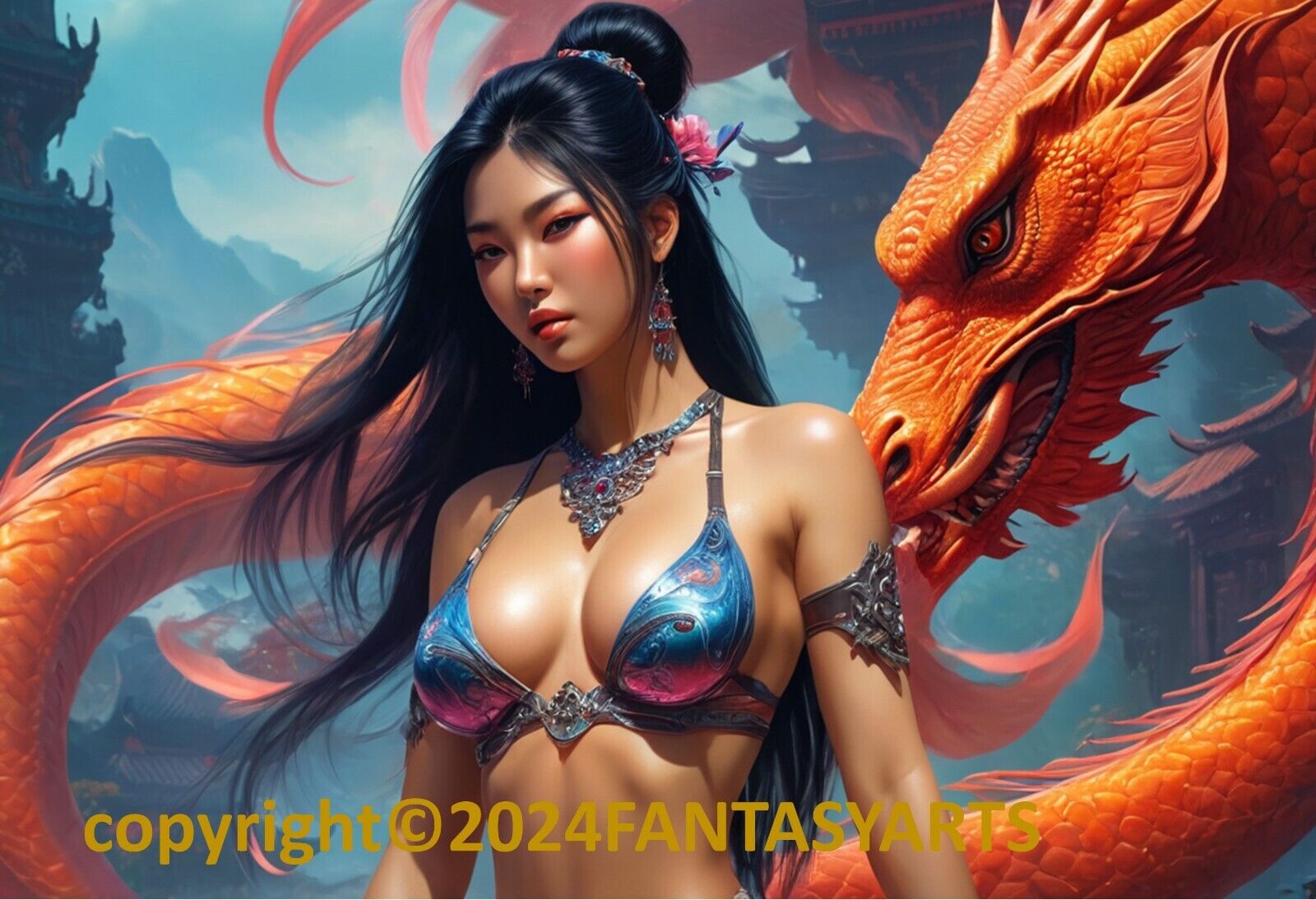 Sexy Hot Asian Anime Girl Model D Premium quality photo print 13