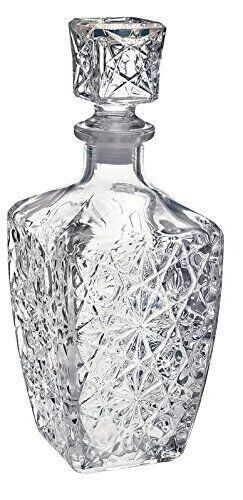 Glass Liquor Decanter Bottle with Stopper Whiskey Wine Crystal Glear Bar Alcohol