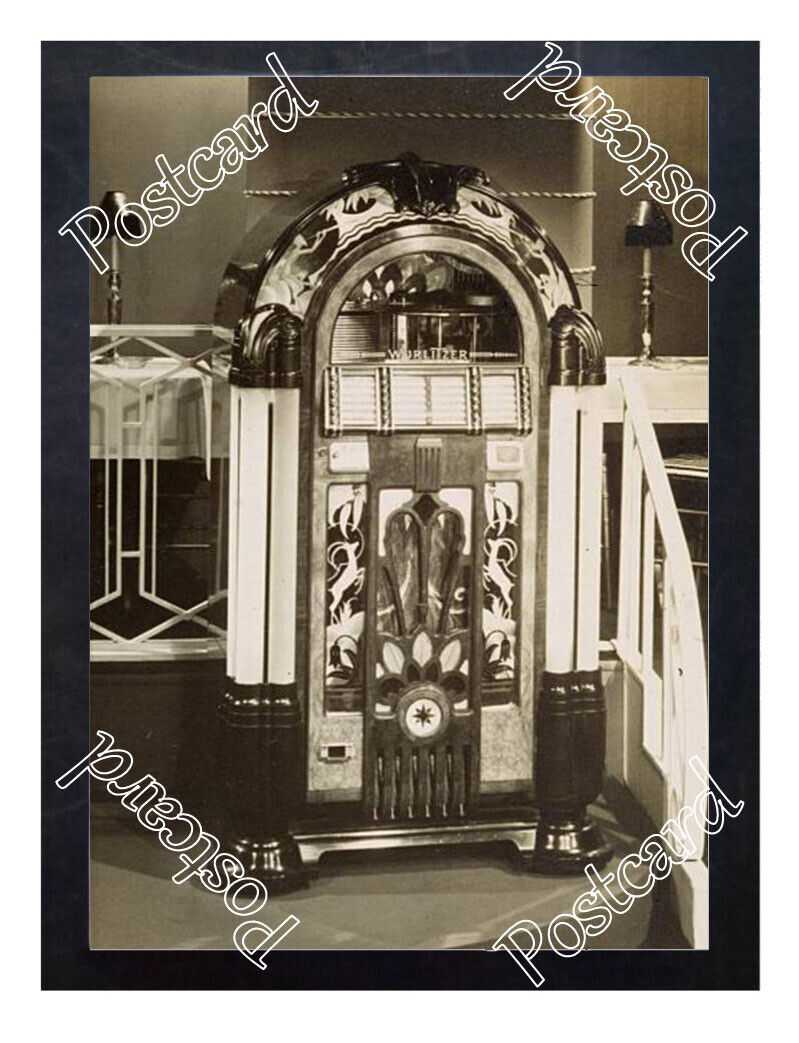 Historic Wurlitzer jukebox 1941 Advertising Postcard