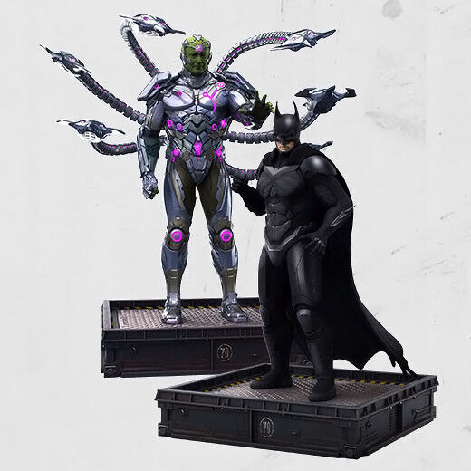 Triforce Injustice 2 The Versus Collection Batman and Brainiac Statue Set SEALED