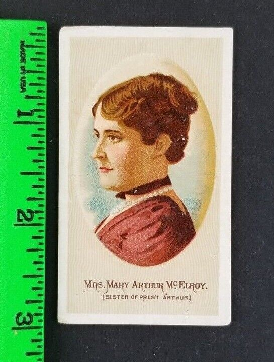 Vintage 1893 Mrs McElroy Ladies of the White House Consols N353 Tobacco Card