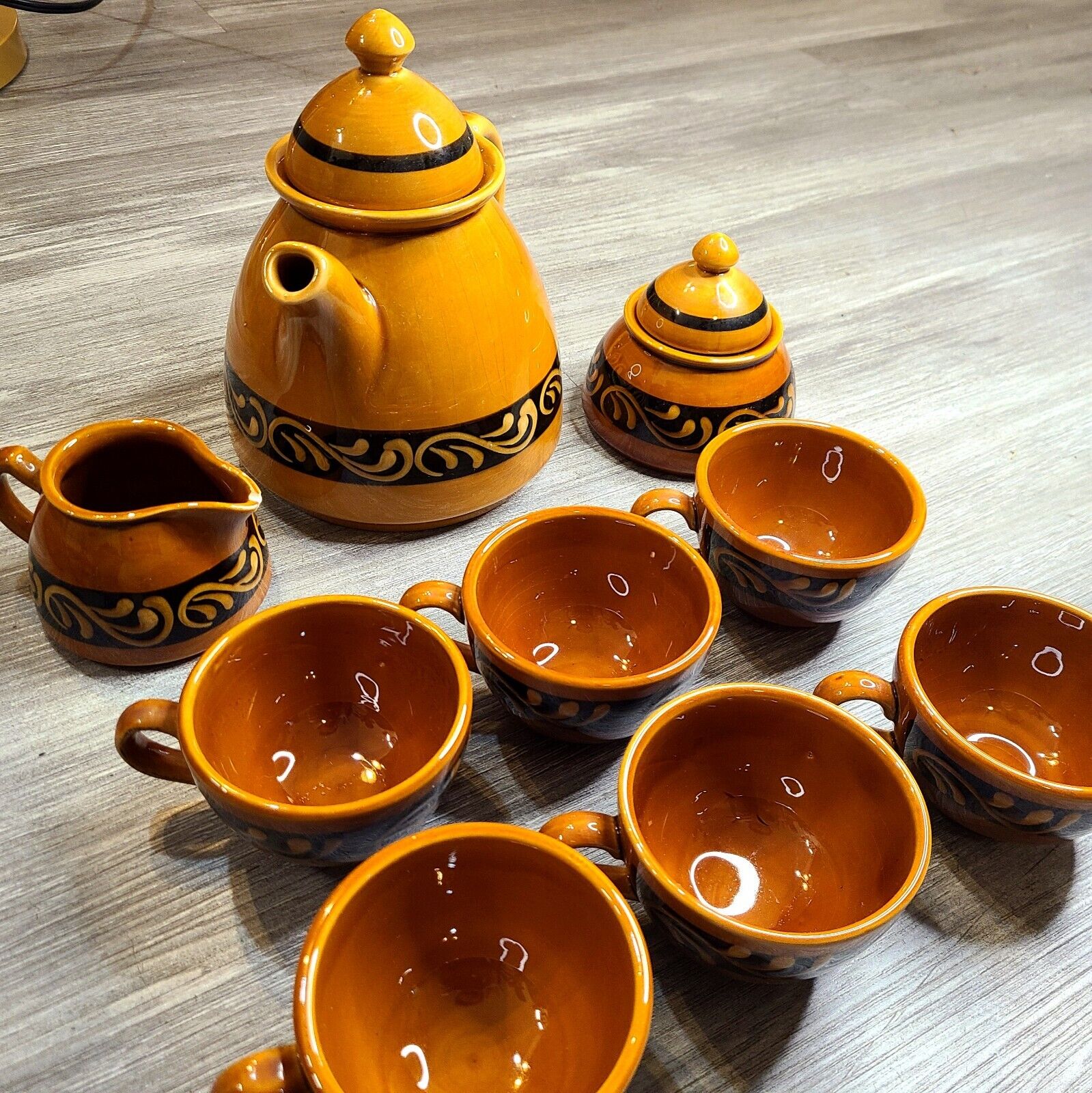 Vintage Tea Set Harmersbach Handgemalt Luzern- 11 Pieces