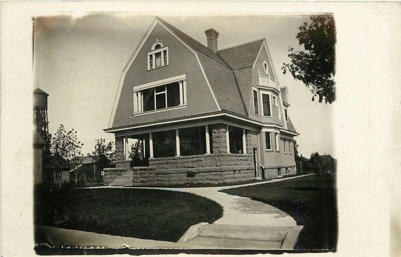 RPPC Postcard; Belgrade MN Unknown Nicely Constructed House, Posted 1907