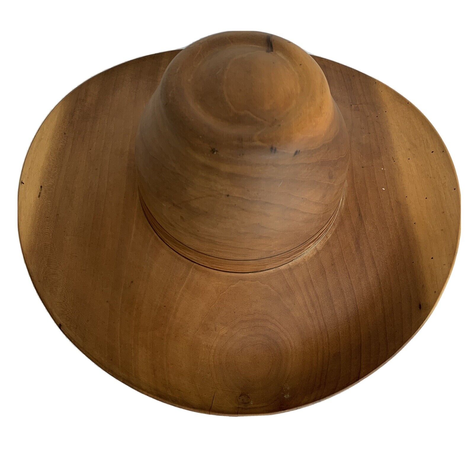 Hand Carved Wearable Wooden Cowboy Hat