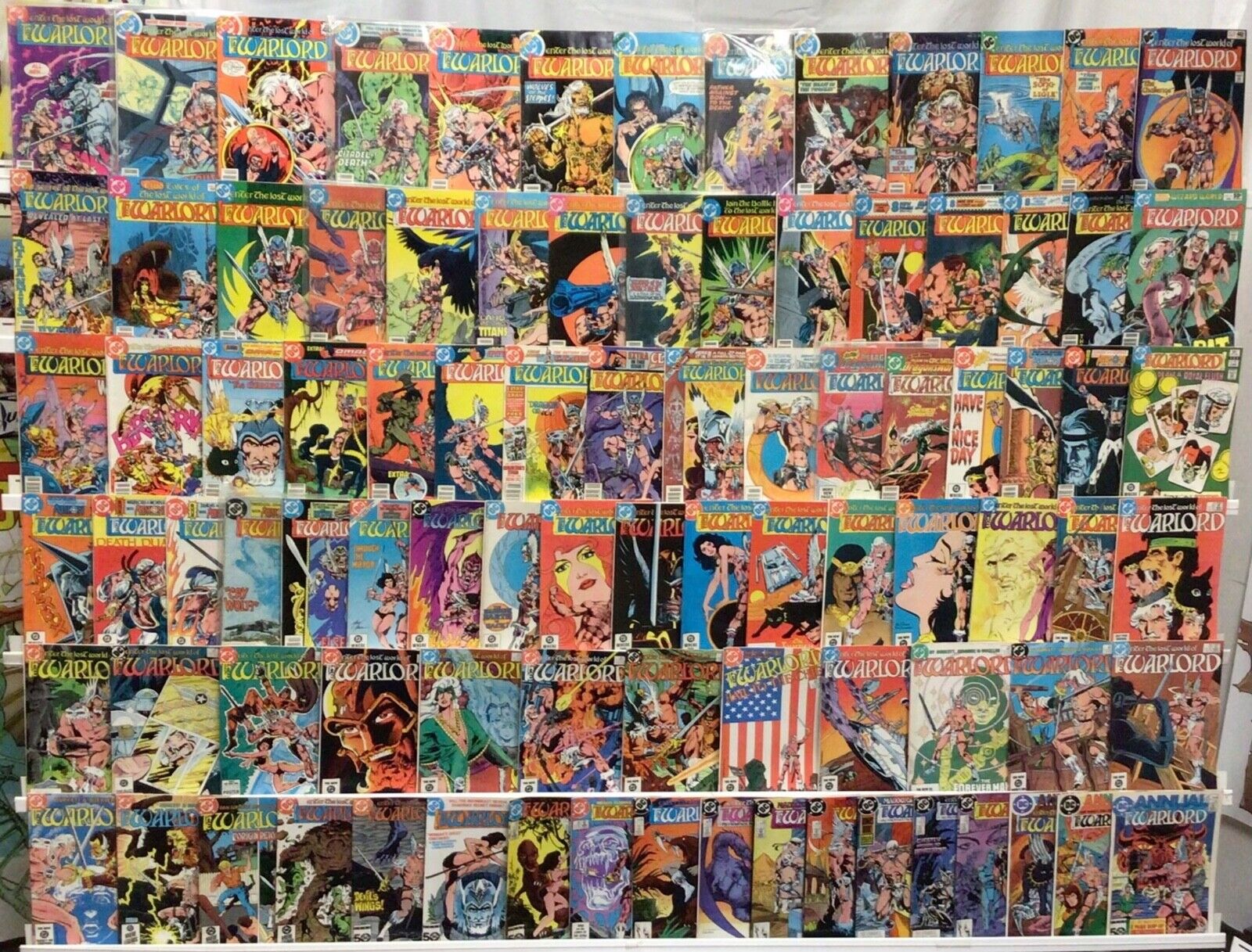 DC Comics Warlord Run Lot 14-133 Plus Annual 1,3,4 VG 1976 #22,41 Water Damaged