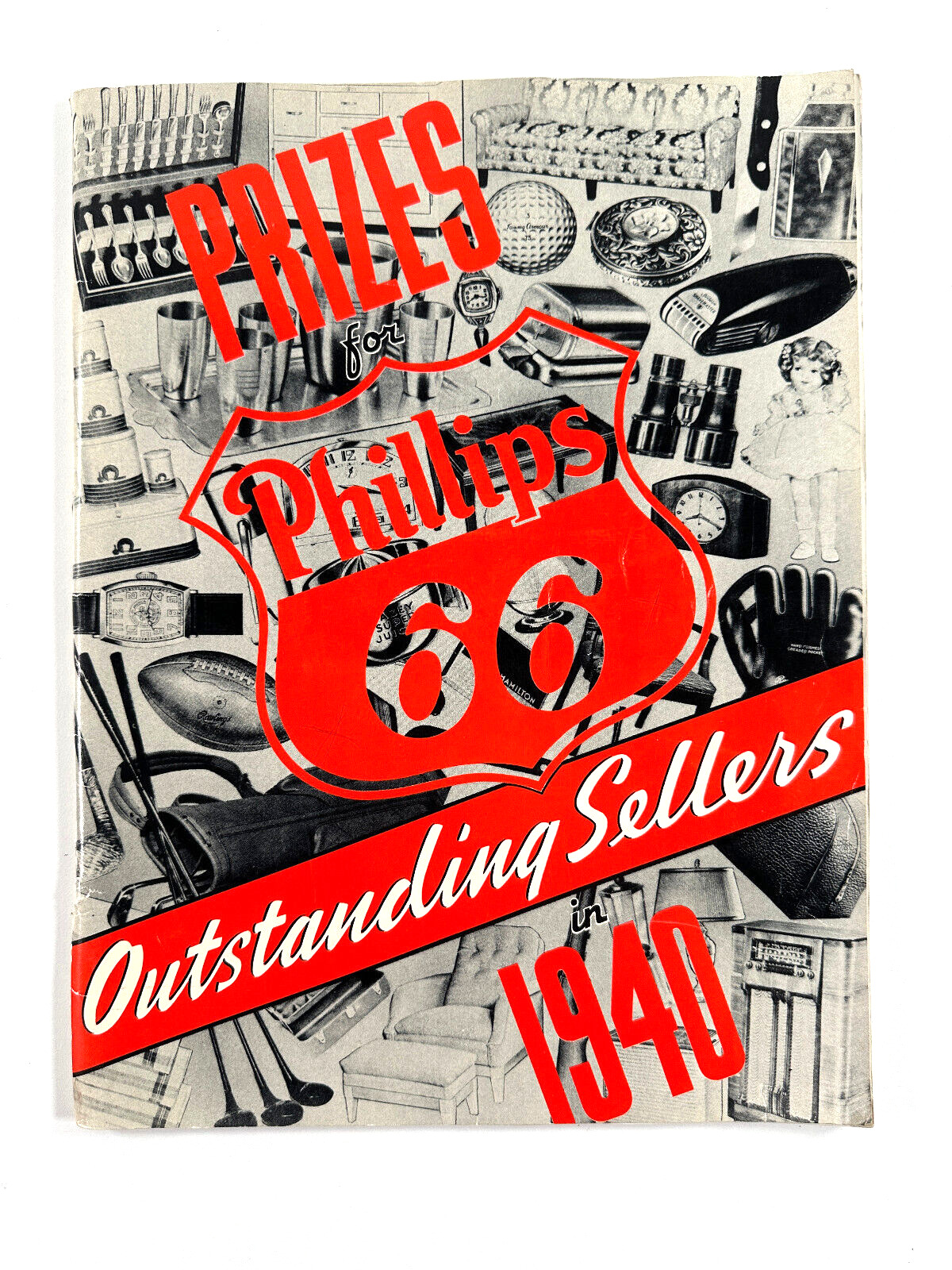 RARE 1940 Phillips 66 Gas Station oil Outstanding Sellers Prize Catalog
