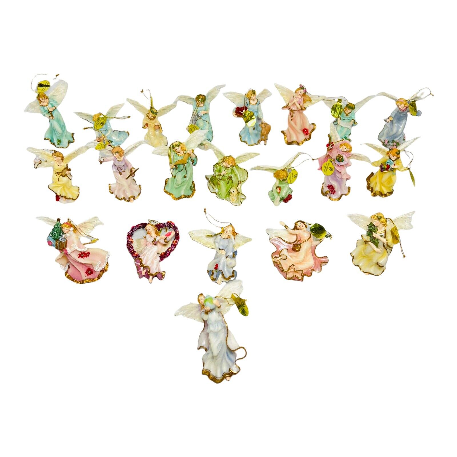 21 Bradford Editions Heirloom Classics Millennial  Angels Ornaments With Tags