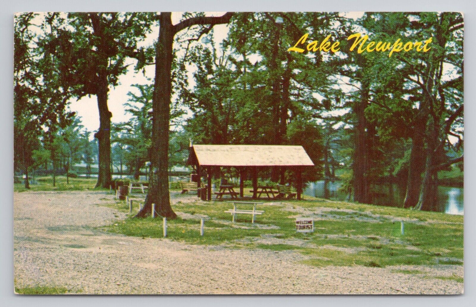 Postcard Newport Lake Tourist Park Arkansas
