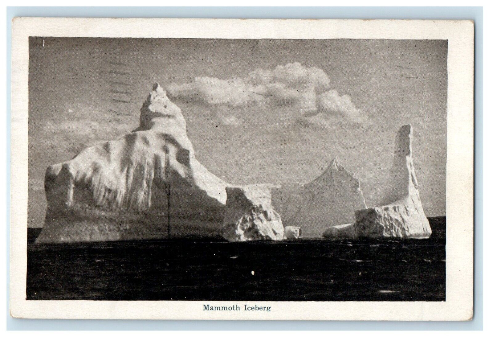 1907 View Of Mammoth Iceberg Sidney Canada Posted Antique Postcard