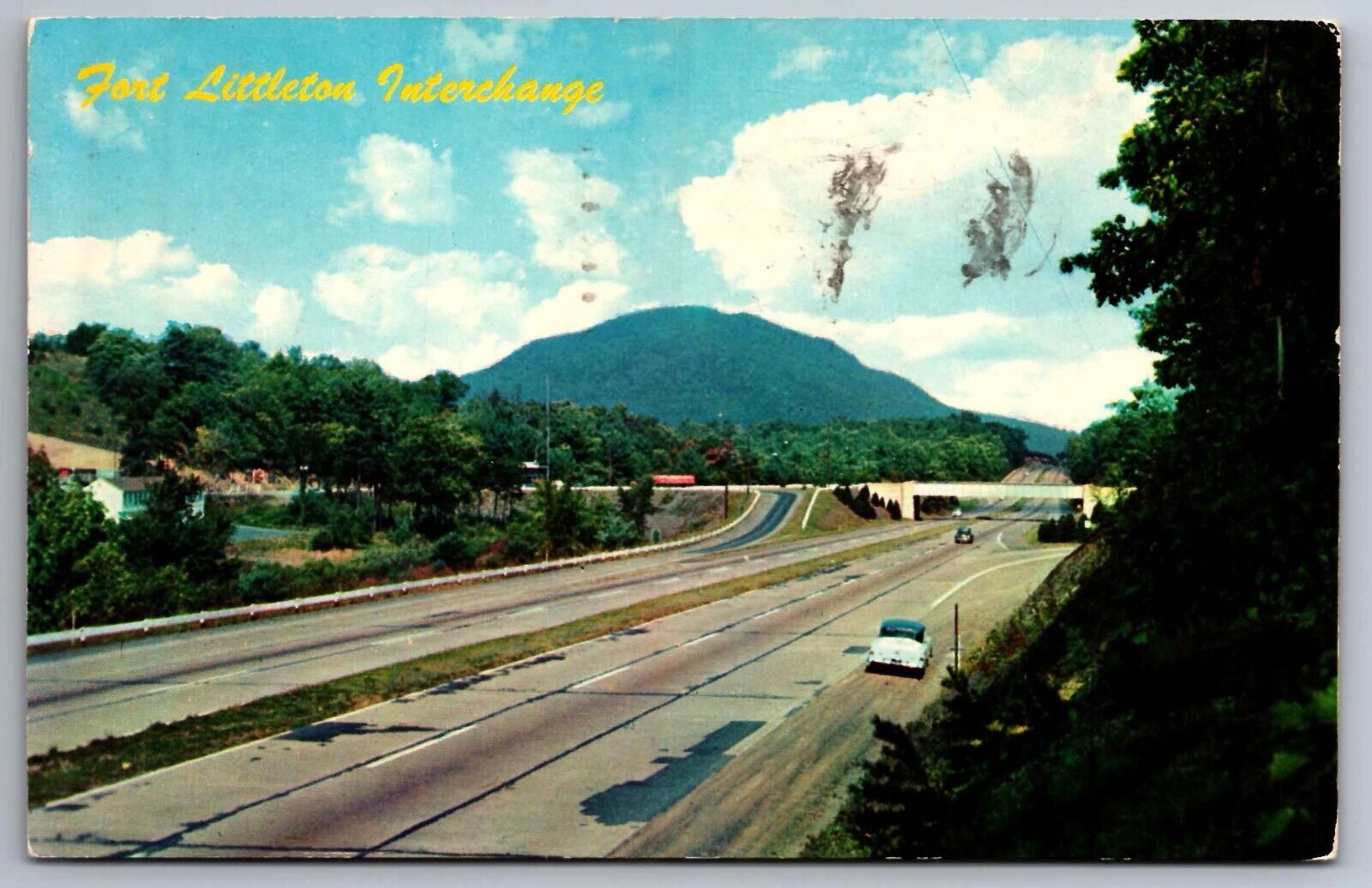 Postcard Fort Littleton Interchange Pennsylvania Turnpike Harrisburg Pa.     G 9