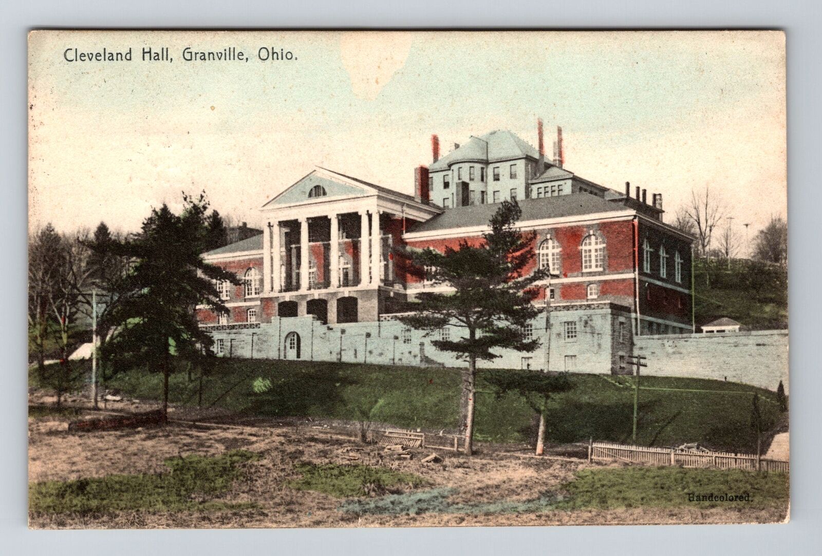 Granville OH-Ohio, Cleveland Hall, Vintage c1908 Postcard