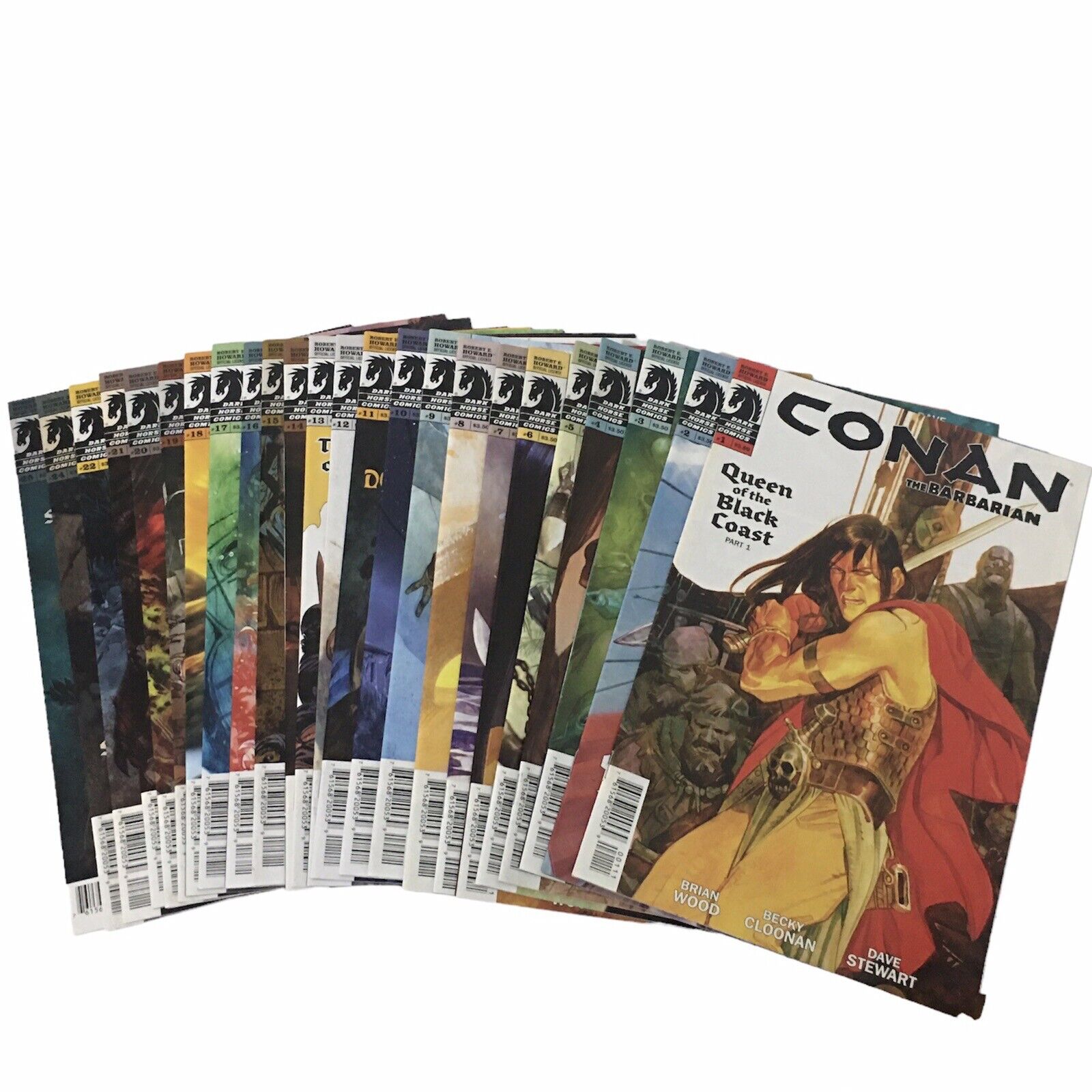 Conan The Barbarian Dark Horse Comic Book Set  1 - 22, 24, 25, Missing #23