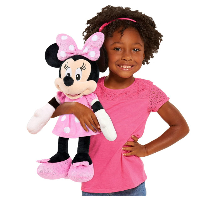 Disneyl Minnie Mouse  Pink Cute Stuffed 17